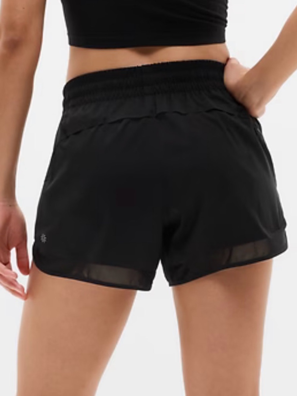 Athleta Black Women's Racer Run 4” short size XL